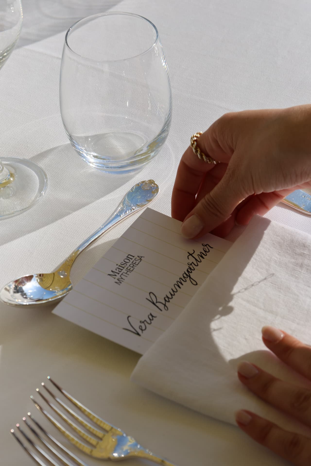 Place Cards on a Luxury Yacht